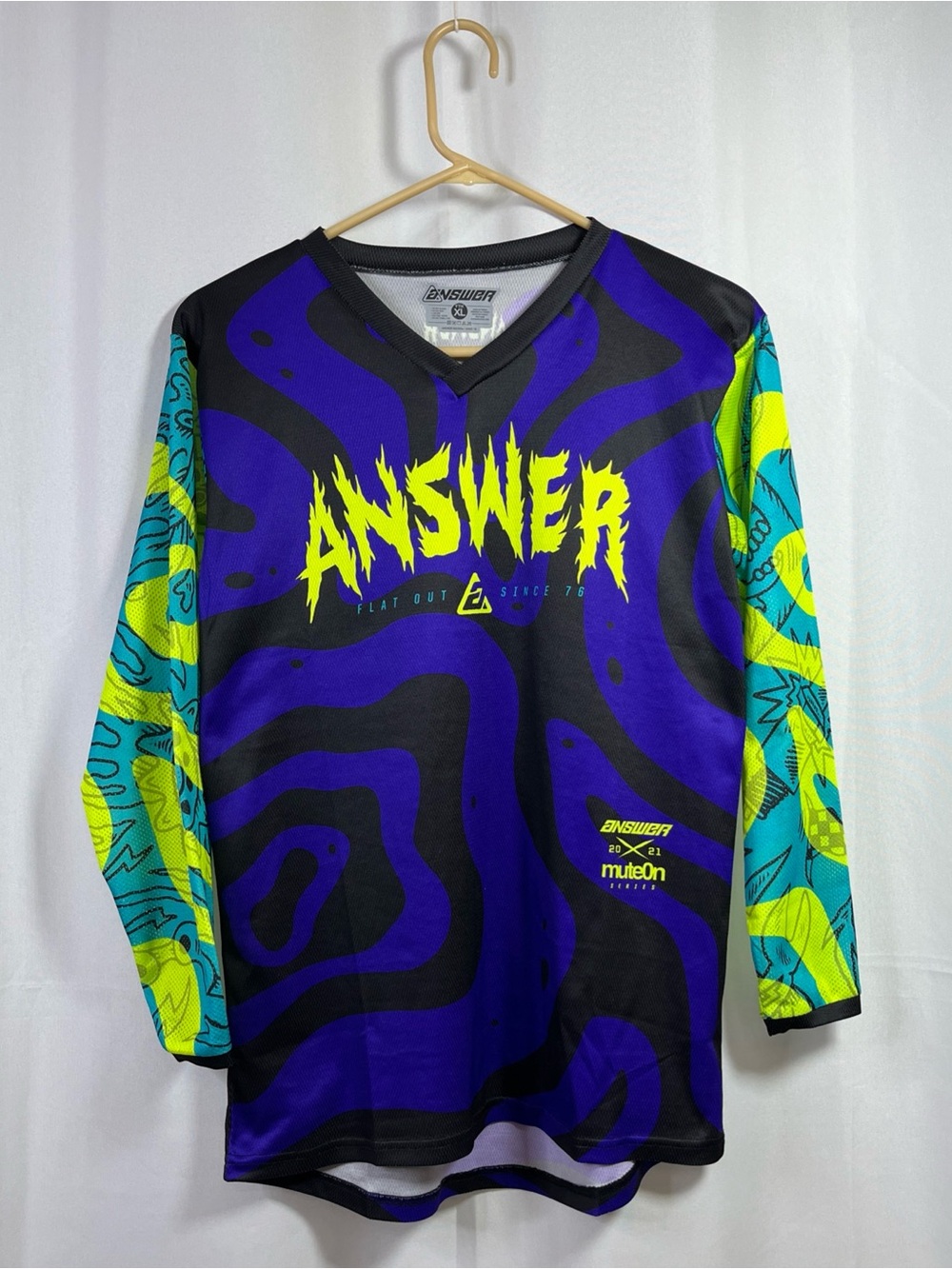 Answer Racing Youth A21 Arkon Hypno MuteOn Jersey Hyper Acid Astana Top LS XLYTH